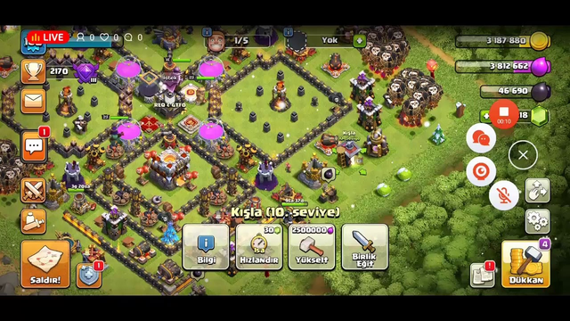 CLASH OF CLANS CANLI