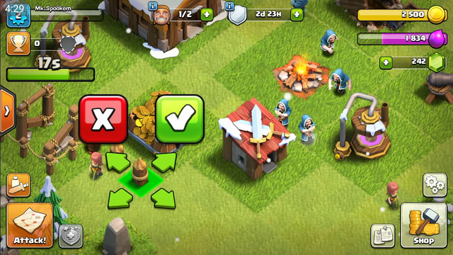 Trying to beat clash of clans without battling #1
