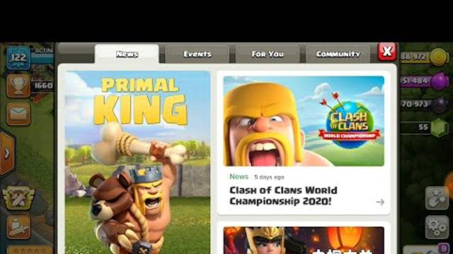 Clash of clans February season updates and primal king
