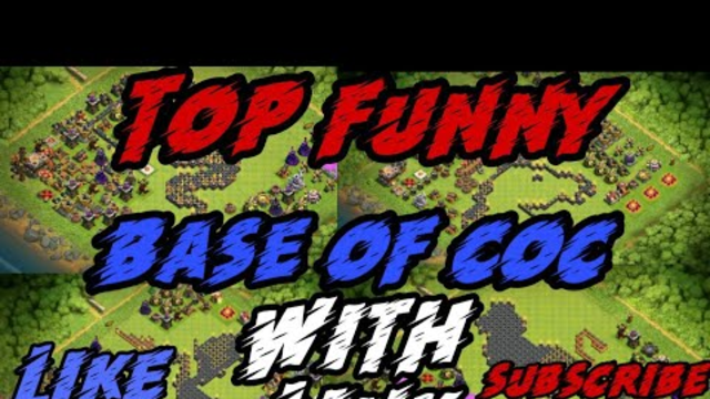 Clash of clans||Top funny base of coc||Top insane funniest base of coc