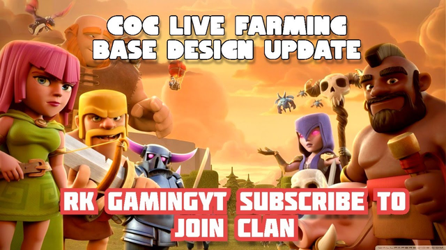 COC LIVE FARMING|| TH 9 TH 10 TH11 TH12 TH13 BASE VISITS|| CLASH OF CLANS LIVE WITH RK GAMINGYT
