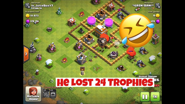 THE BIGGEST DUMBASS IN CLASH OF CLANS HISTORY