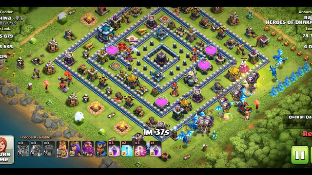 How to get (destroy) 3 star from townhall 13 max base #games #game #loot #bigloot #coc #clashofclans