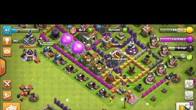 Time-lapse clash of clans attak