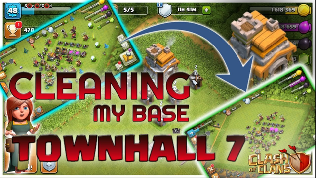 Cleaning My Townhall 7 Home Village in Clash of Clans