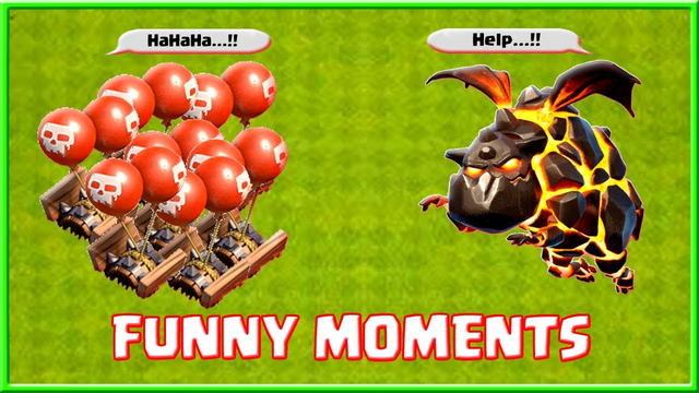 COC Funny Moments Air Bomb vs Lava | Town Hall 12 Attack | Clash of Clans