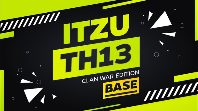 ITZU's BASE DESIGN - Th13 War Base link & Replay - Clash of Clans