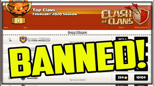 TOP Clans BANNED in Clash of Clans!