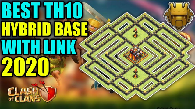 Best Th10 Hybrid Base 2020 With Link || Trophy/Farming Base || Clash Of Clans