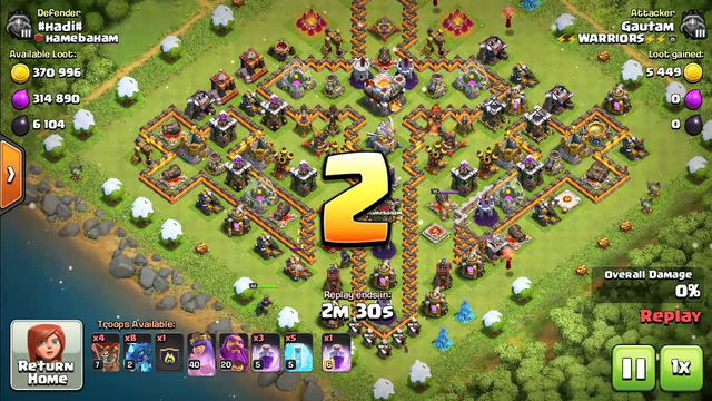 Clash of clans: Max townhall 11 destroyed Amazing base.