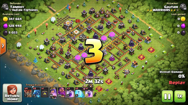Clash of clans: 3 star attack with Electro Loon