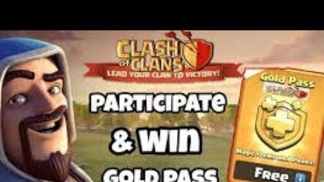 Win gold pass clash of clans for free and very easily