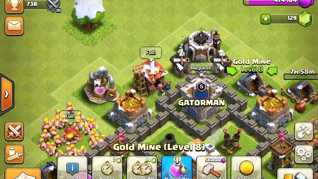Clash Of Clans- Maxed Townhall 4
