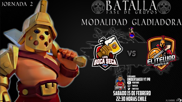 ELITE WAR CLUB vs LOS BOCA SECA // WGL JORNADA #2 // MODALIDAD GLADIADORA  // @Clash of Clans