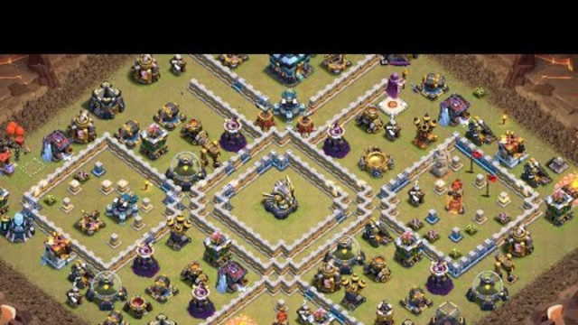 TH13 Queen Charge Miner Hog War Attack Strategy Clash of Clans