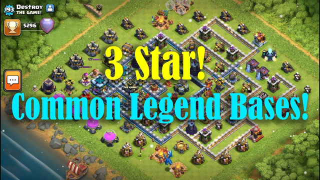 Clash of Clans : TH13 : Smashing common legend bases : Queen Charge Hybrid