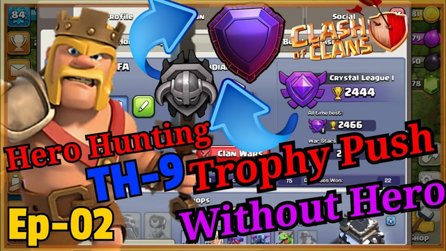 TOWN HALL 9 LEGENDS!! TH9 Trophy Pushing Attack Strategy 2020!! (Ep.-02) Trophy Push Clash of Clans!