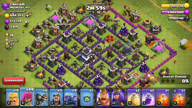 Clash Of Clans! The best strategy to farm dark elixir in Town Hall 9!!!!