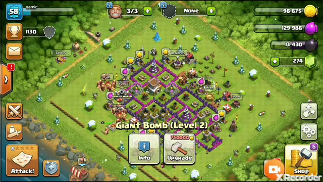 playing clash of clans