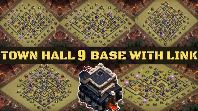 NEW BEST! TH9 Base 2020 with COPY LINK | TH9 War / Hybrid Base - Clash of Clans