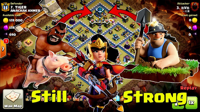Strong Meta 2020!! Hog, Miner and Siege Barrack Still Strong | Clan War Attacks ( clash of clans )