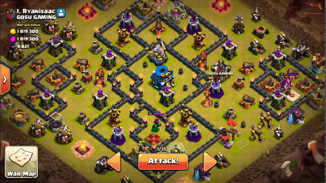 Electro-loon most EPIC Battle in TH12[CLASH OF CLANS]