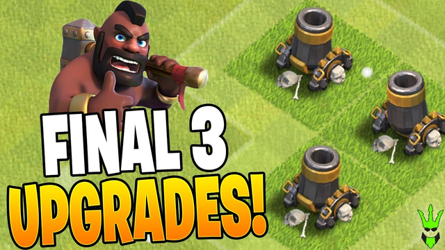 THE FINAL 3 BUILDING UPGRADES!! - Clash of Clans
