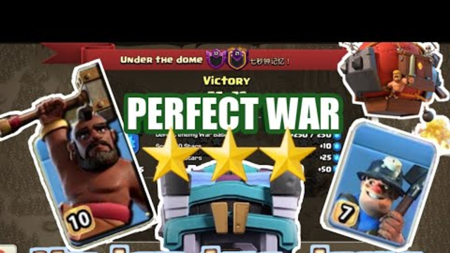 Perfect War | Under The Dome vs Chinese Clan | TH13 INCREDIBLE War Attacks | CLASH OF CLANS