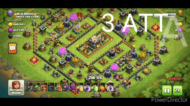 Clash of clans th11 throphy pushing to leagend  repaly