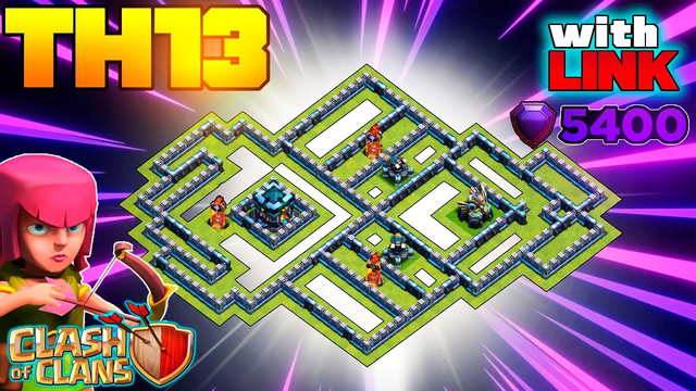 *BUZZ* TH13 War Base with Link - CoC Town Hall 13 War & TH13 Legend League Base - Clash of Clans #62