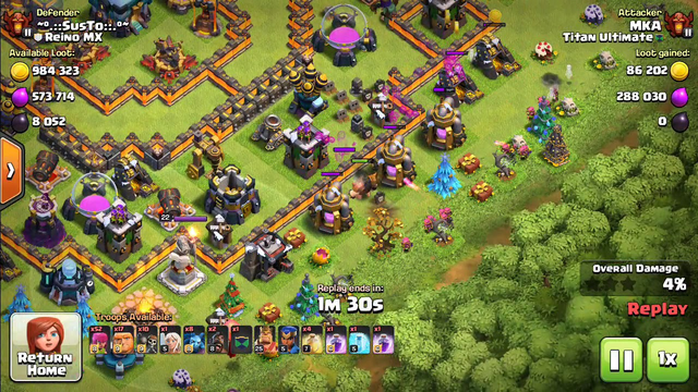 Clash of Clans l TH 13 Attack strategy l Replaying attack history of TH 13.