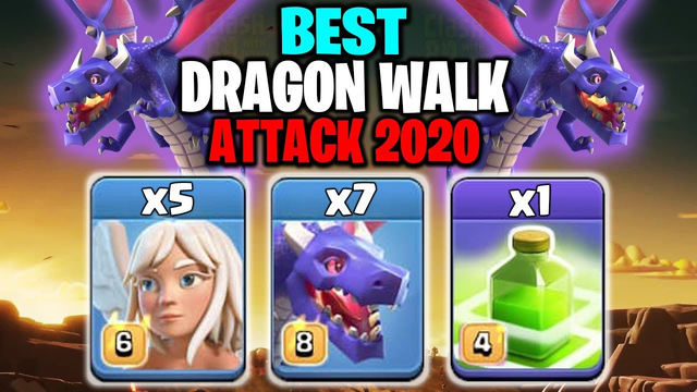 Best Dragon Walk Attack 2020! How to Attack With Your Dragon in TH13 Bases | Clash Of Clans