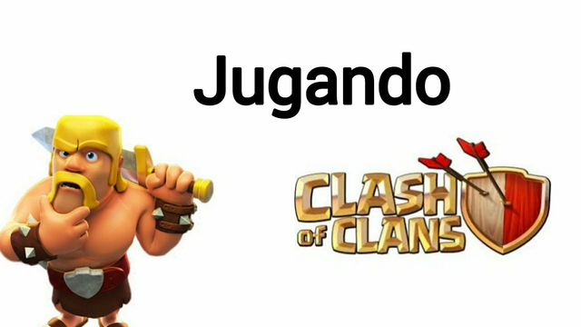 Jugando clash of clans