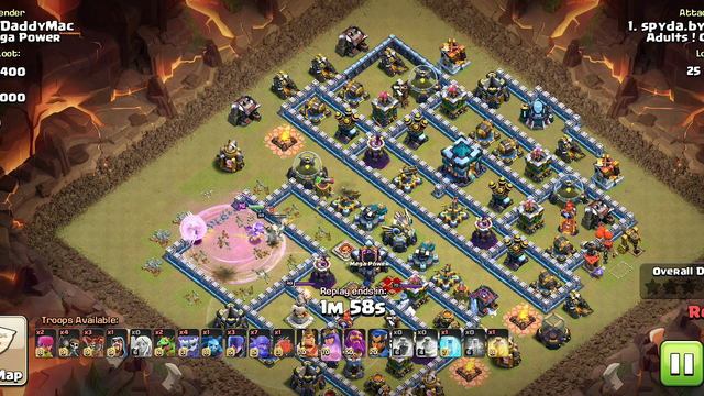 Town Hall 13 Clash of Clans Top Push Army In Action 3 Star Attack