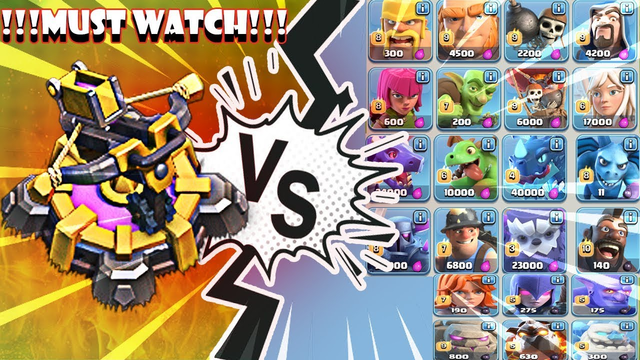 Max X-Bow TH 12 VS All Troops Ultimate battle | Clash Of Clans | X - Bow