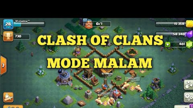 CLASH OF CLANS MODE MALAM || COC INDONESIA