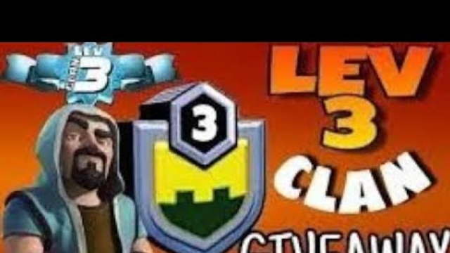 Coc Clan Giveaway/ Level 3
