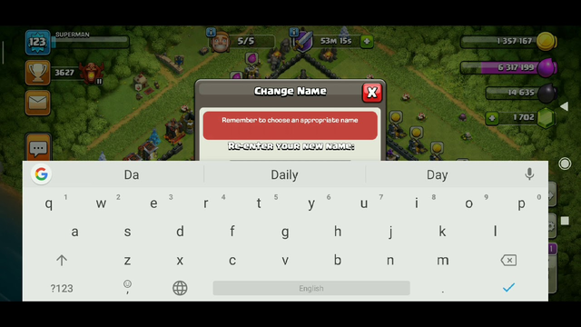 Change Name in Clash of Clans 2nd and 3rd time(2020)