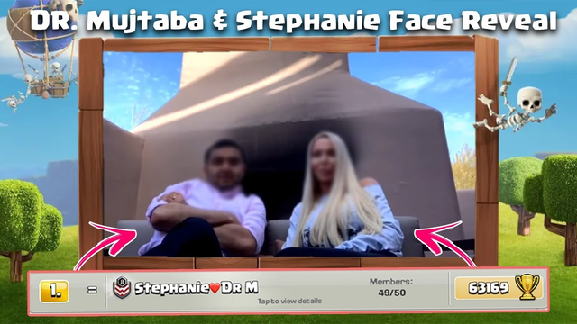 Dr Mujtaba and Stephanie Face Reveal | Clash Of Clans - COC