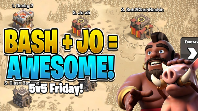 GET TO THE CHOPPA & GET THE TRIPLES! - 5v5 Friday  @Clash Attacks with Jo   - Clash of Clans