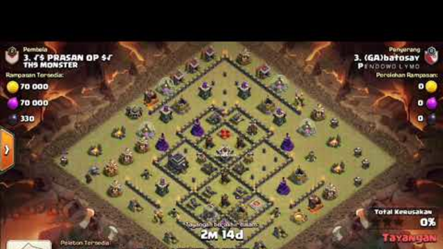 Combo Gila TH 9 | Clash of Clans Indonesia