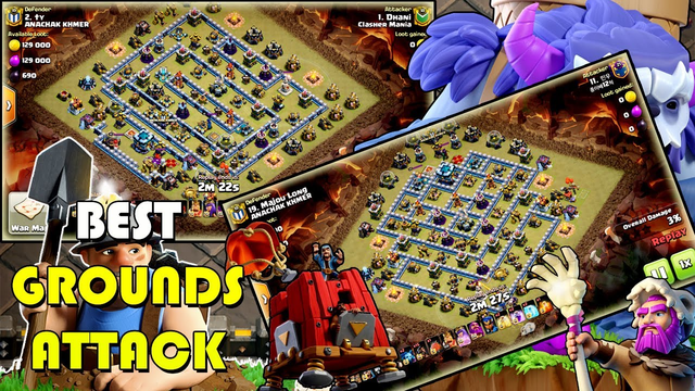 GROUNDS ATTACK 2020! TH13 ANY GROUNDS STRATEGY SMASH 3-STAR - CLAN WAR ATTACK ( clash of clans )