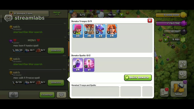 Clash of Clans 5-5 War Attack | R. Bengal Tiger VS Fat HobliNs | 1Hour Boost.#ClashofClansLiveStream