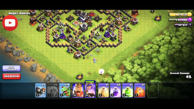 Clash of Clans | Top 10 Attack | Baby Dragon King n Queen with only