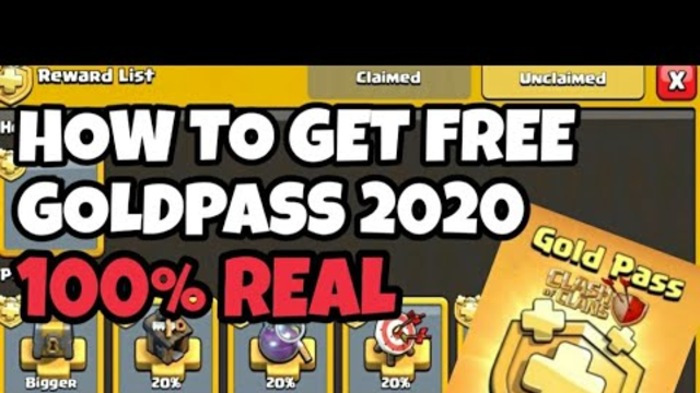 How to get free goldpass in clash of clans|free goldpass clash of clans |goldpass free2020
