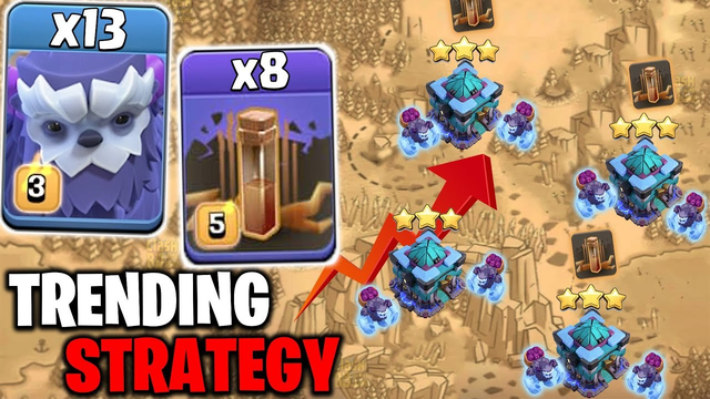 Trending Strategy Now This Time In COC - Mass Yeti Mas Earthquake Attack TH13 - CLASH OF CLANS