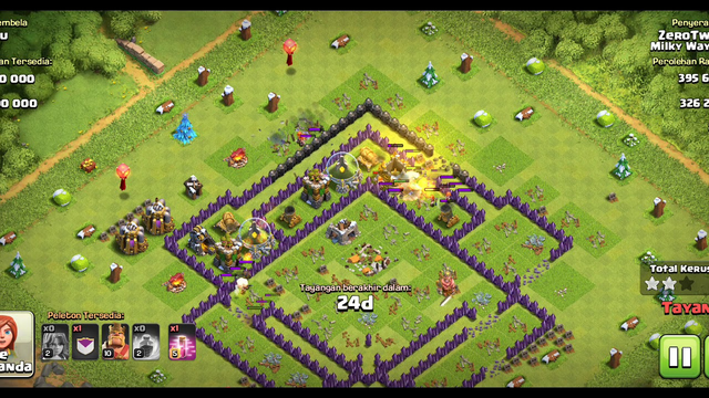 THOWN HALL LV8 MAX VS 25 VALKRIE WHO WIN?   -CLASH OF CLANS