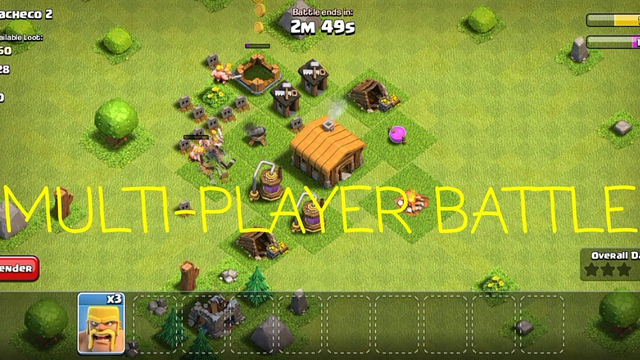Clash of clans : how to win your first battle in multi-player battle