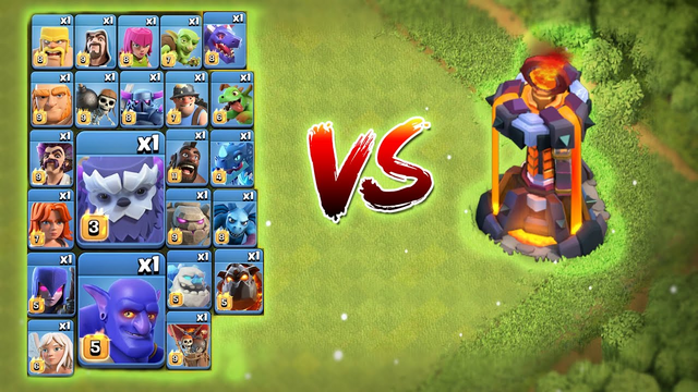 New Level Inferno Tower vs All Max Troops | Clash of Clans