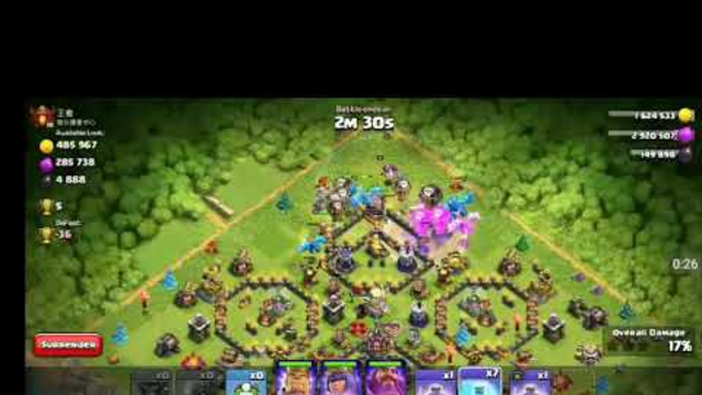 Electro Dragon Level 2 Attack with Baloons Town Hall 11   Clash of Clans